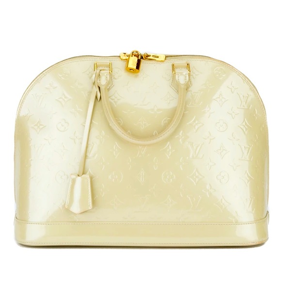 Louis Vuitton Alma Monogram Vernis PM Galet Nude - Picture 1 of 5